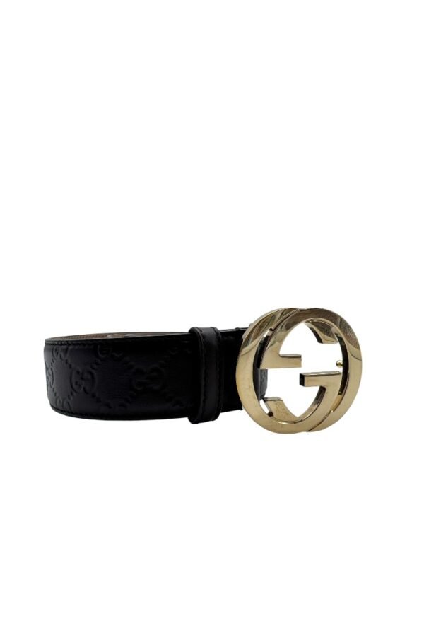 GUCCI -  INTERLOCKING MONOGRAM BELT - Image 9